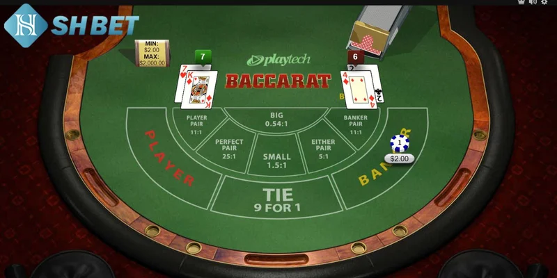 Cách tính điểm khi luật chơi Baccarat