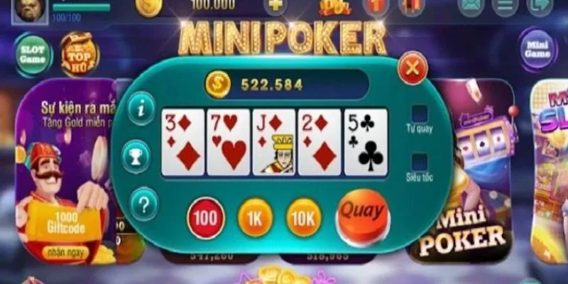 Bí quyết quay mini poker dễ trúng lớn 